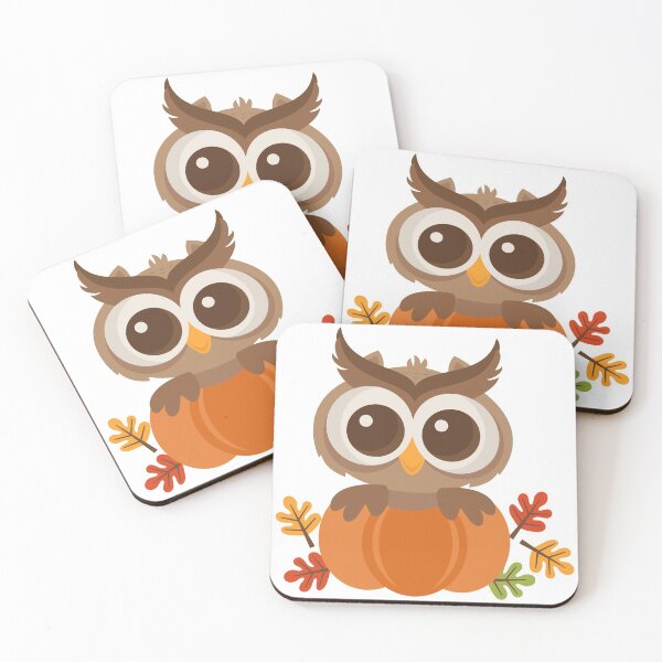 Item preview, cute autumn owl designed and sold by Pennycoolcat.
