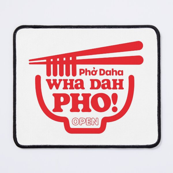 Item preview, Wha Dah Pho? (Red on White) designed and sold by Justin Ellis.