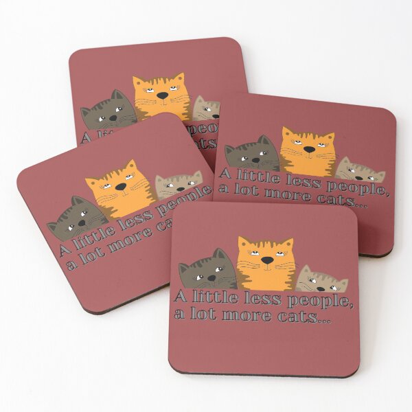 Item preview, A Little Less People, a Lot More Cats designed and sold by PurrfectLuv.