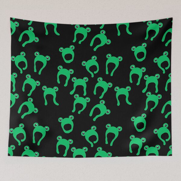Item preview, Froggy hat black designed and sold by Louisa Powell.