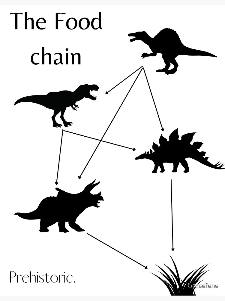 simple-dinosaur-food-chain-poster-by-gorsefene-redbubble