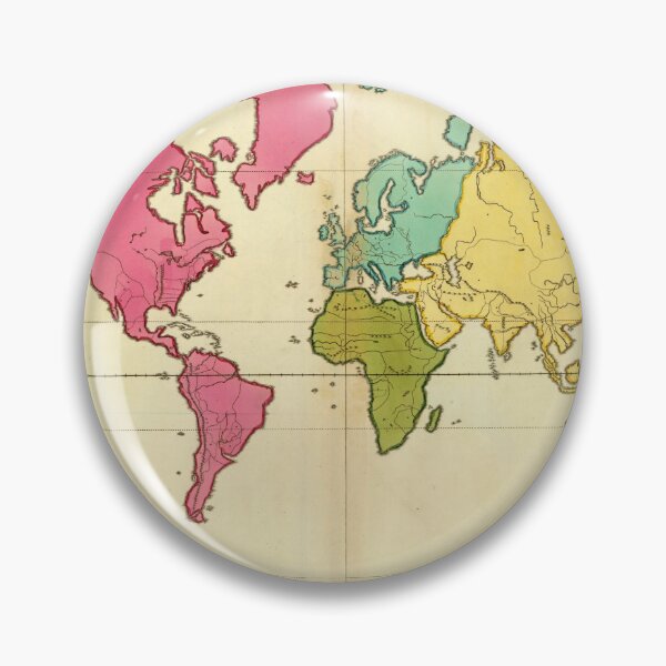 Item preview, Plain Map of the World in 1792 designed and sold by ganje.