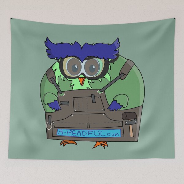 Item preview, HanDIY Owl w/site designed and sold by A-Headful.