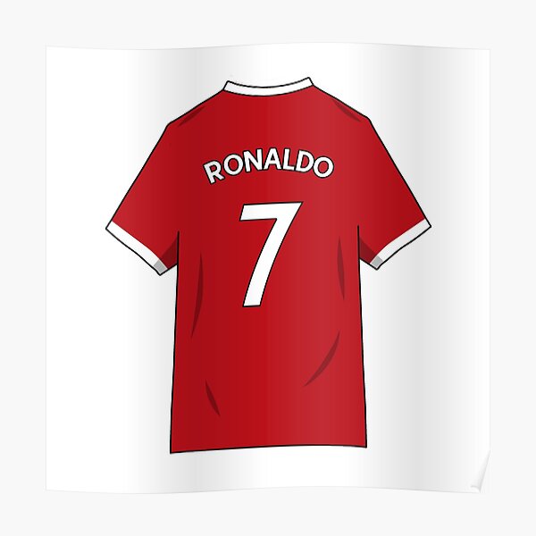 Ronaldo Manchester Jersey Framed Poster for Room & Office(10x13