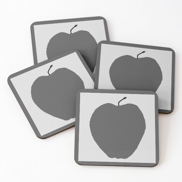 Item preview, APPLE | Fun Art~Design (Black and White) designed and sold by CONTEMPORARY ART~DESIGN.