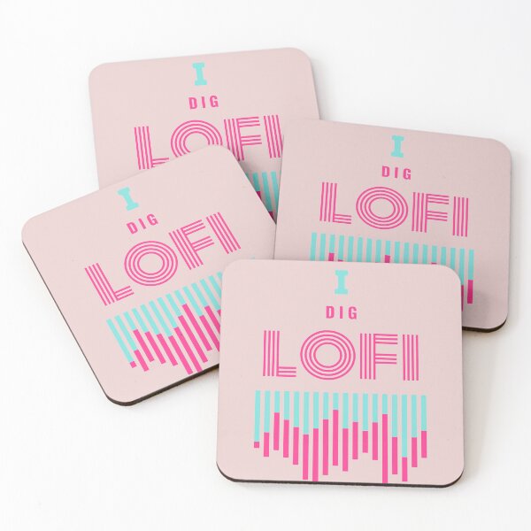 Item preview, I DIG LOFI bright colors + audio wave suitable for man / women / kids designed and sold by MonkeyMental.
