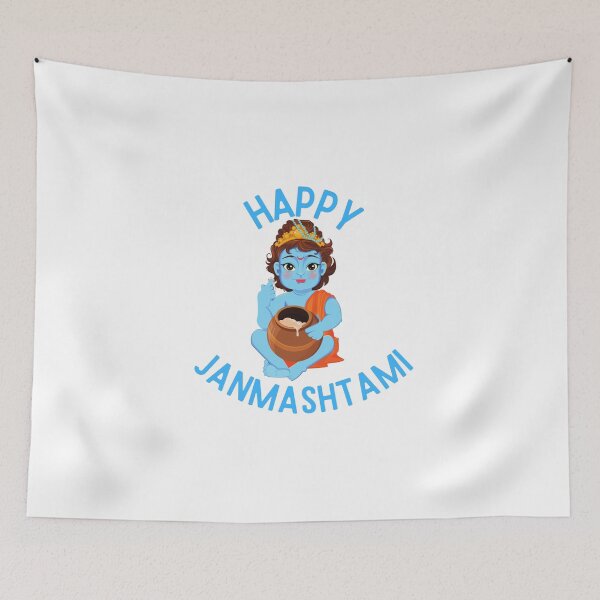 Item preview, Happy Janmashtami designed and sold by ijdesigns.