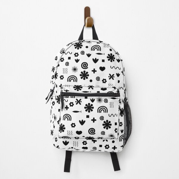 Item preview, Miscellany Pattern in Black and White designed and sold by kierkegaard.