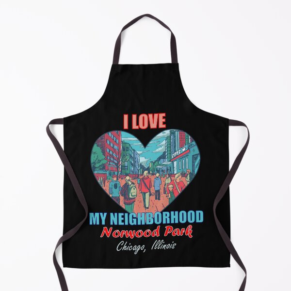Item preview, I Love My Neighborhood Norwood Park Chicago - Community Pride designed and sold by artfulnotebook.