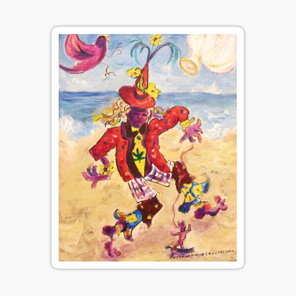Venice Beach Man Sticker