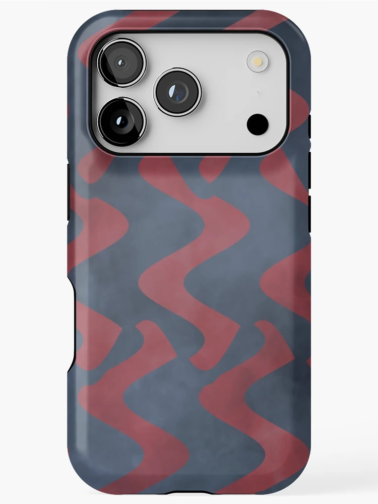 Thumbnail 1 of 4, iPhone Case, Fog n Mist Orange Pattern designed and sold by LRGraphics.