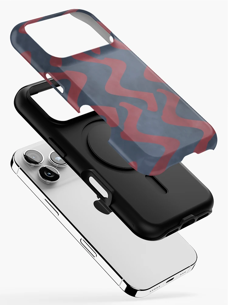 Thumbnail 2 of 4, iPhone Case, Fog n Mist Orange Pattern designed and sold by LRGraphics.
