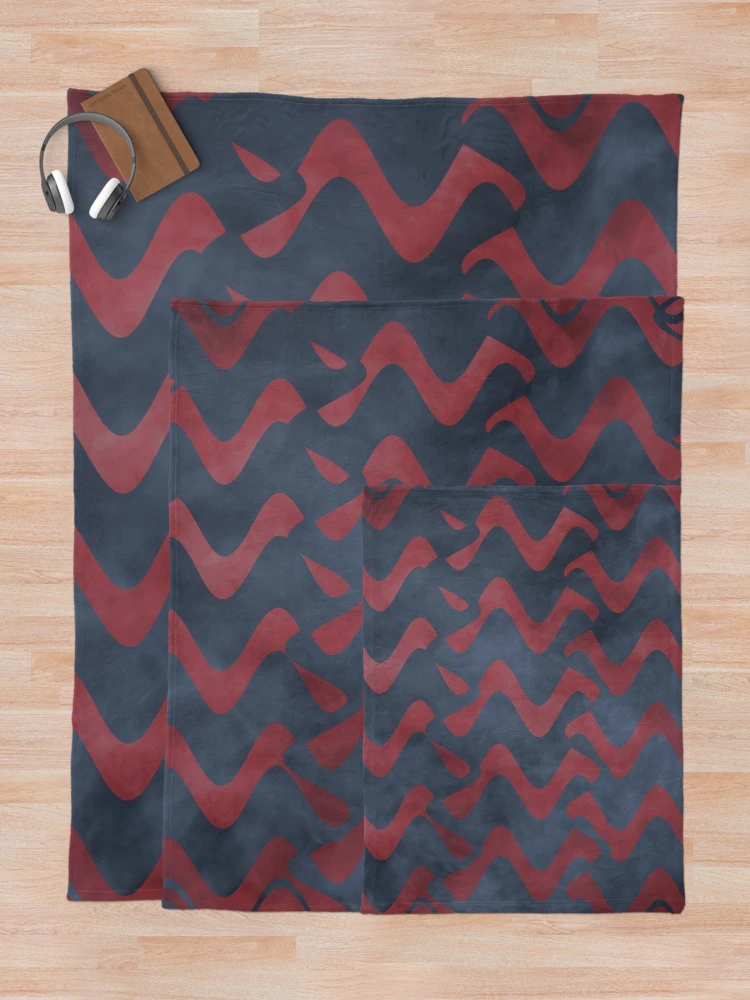 Thumbnail 5 of 6, Throw Blanket, Fog n Mist Orange Pattern designed and sold by LRGraphics.