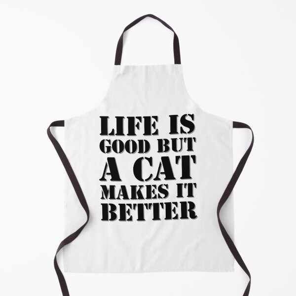 Item preview, Life is good but a cat makesit better designed and sold by Sindinator.