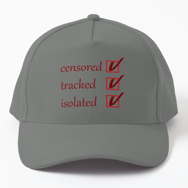 Checked - Censored, tracked, isolated Baseball Cap