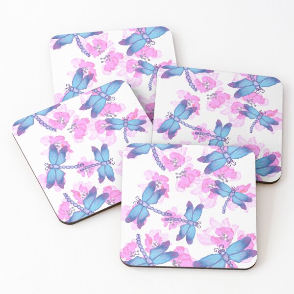 Item preview, Dragonflies and Flowers designed and sold by Ruthanndesigns.