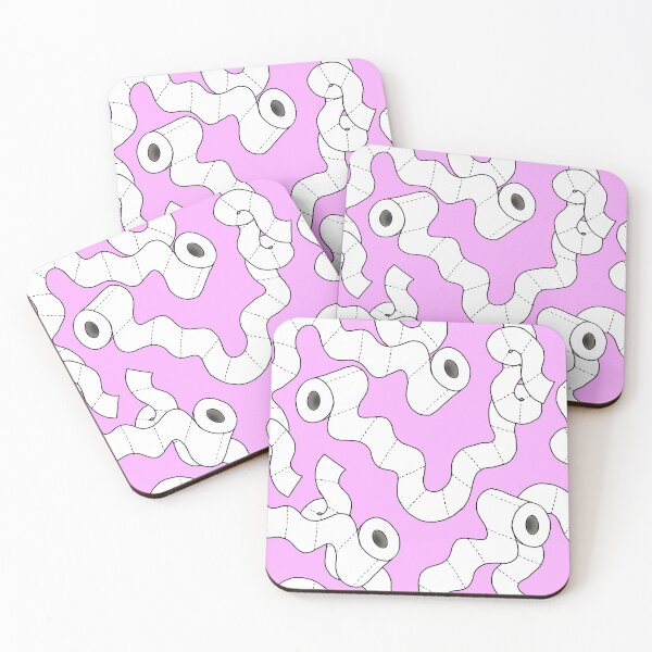 Item preview, Pink Toilet Paper Rolls Bathroom Pattern designed and sold by Julie Erin Designs.