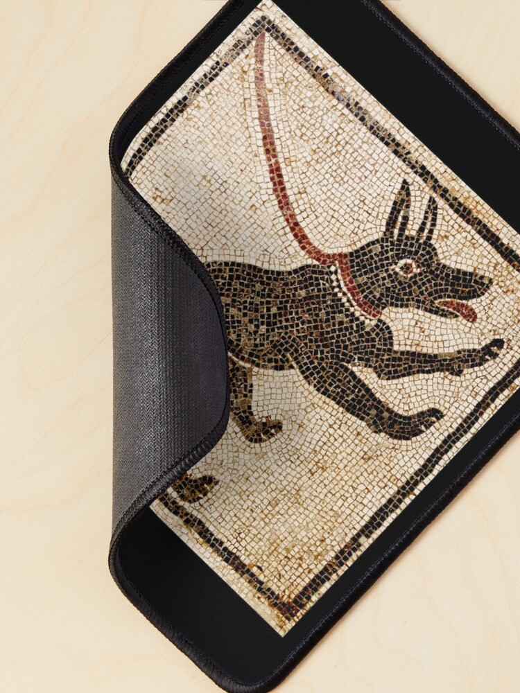 Roman CAVE CANEM Mosaic (Black Lab) Pet Mat for Sale by Goosekaid