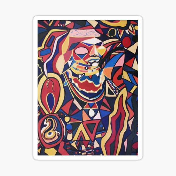 Man's Dilemma by Suzanne Marie Leclair Sticker