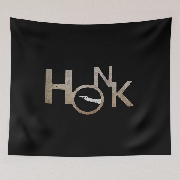 Item preview, HONK THE GOOSE GRUNGE COLORED // Divertido diseño de letras grandes // Motivo divertido designed and sold by ONLY-E-DE.