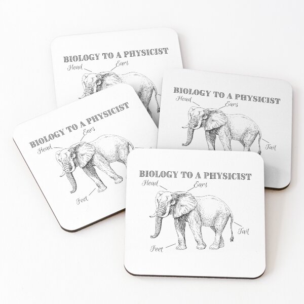 Item preview, Biology to A Physicist - Elephant designed and sold by Sci-Ninja-Blog.
