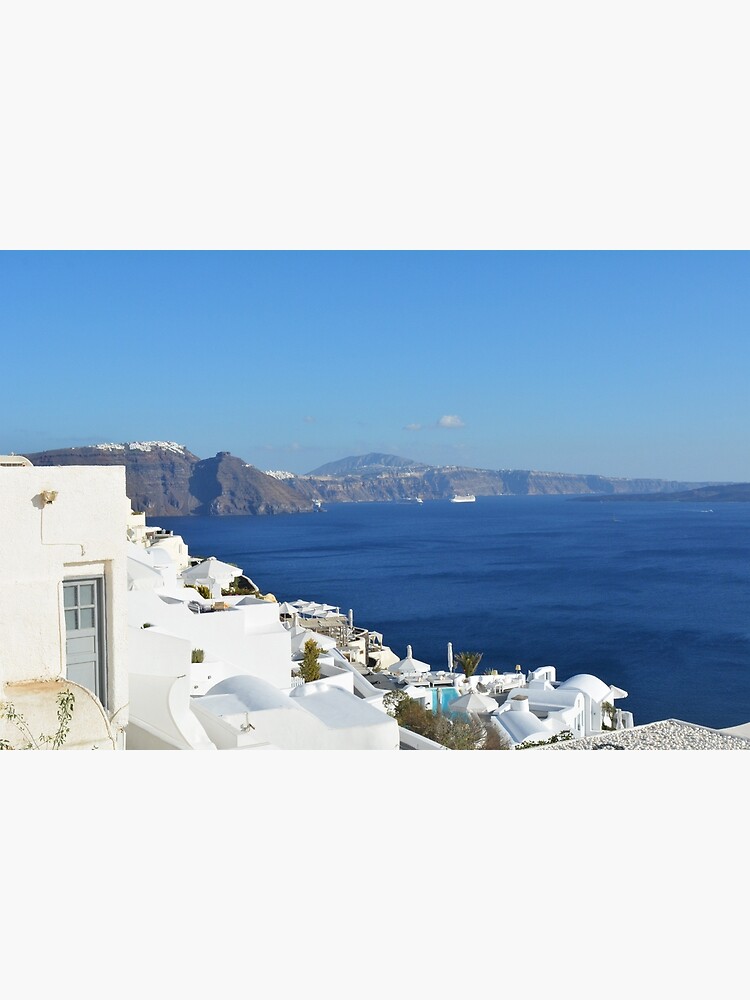 Tarjetas de felicitación «Hermosas casas blancas en Santorini, Grecia» de  oanaunciuleanu | Redbubble