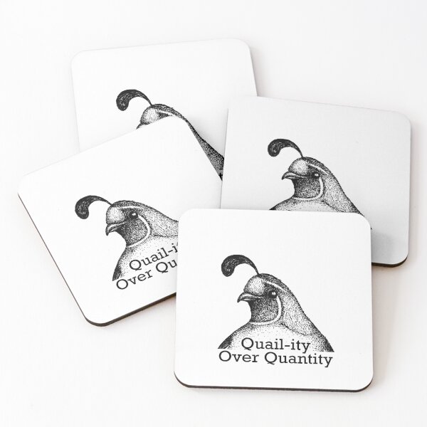 Item preview, Quail-ity over Quantity designed and sold by ToadAndTempest.