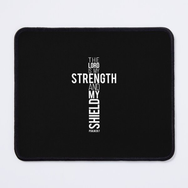 Item preview, Bible Verse The Lord Is My Strength And My Shield designed and sold by ichieli.