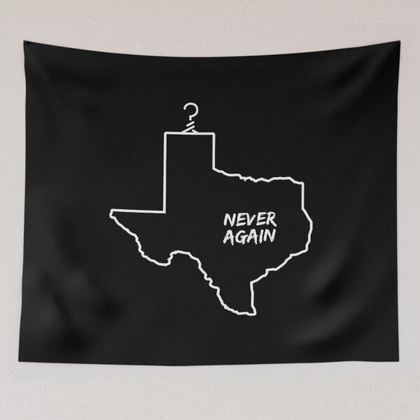 Item preview, Anti Greg Abbott Texas Abortion Law Never Again Feminist Protest designed and sold by The Junto Shop.
