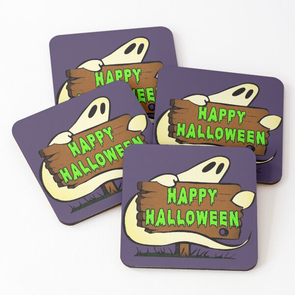 Item preview, Happy Halloween Ghost designed and sold by CosmicHazeArts.