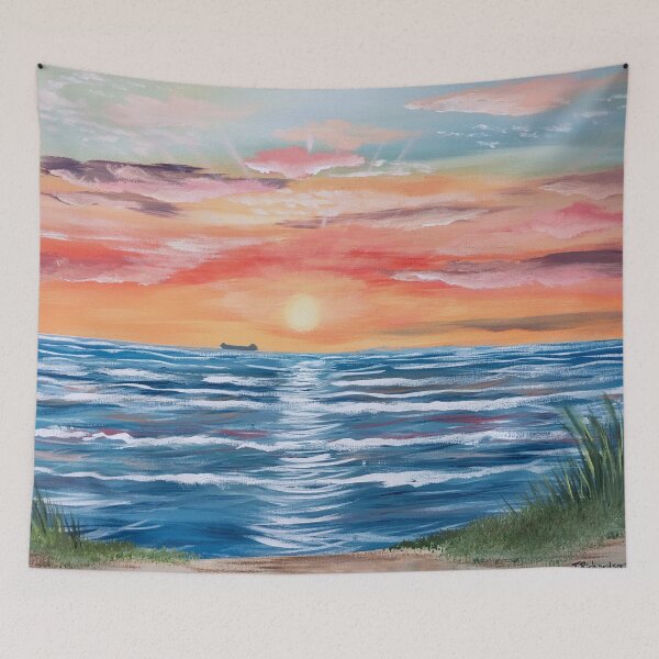 Item preview, Lake Michigan Sunset designed and sold by SistersInArtN.