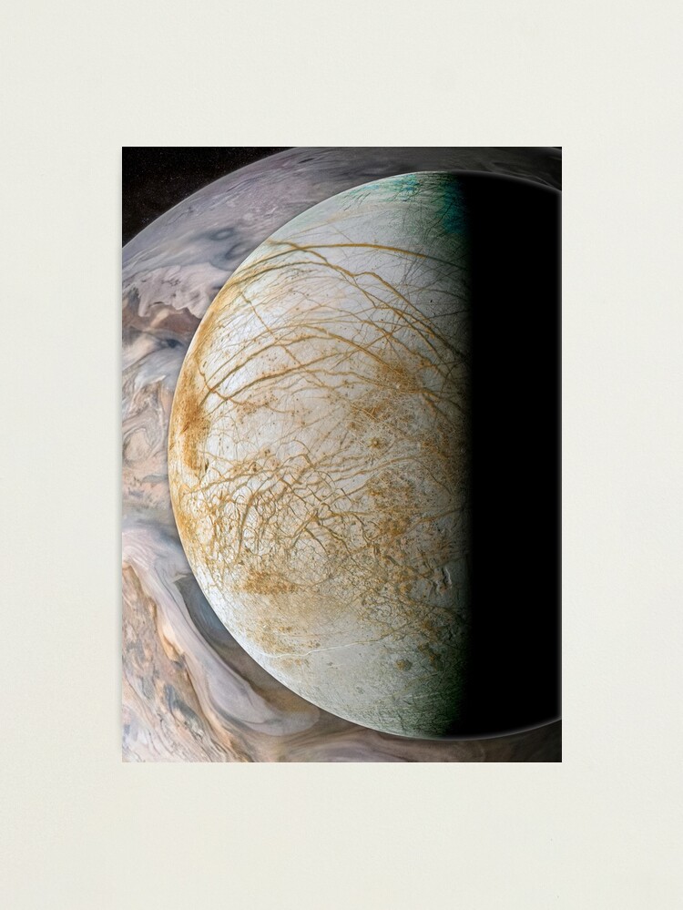 Thumbnail 2 of 3, Photographic Print, Europa and Jupiter Amazing View designed and sold by Pablo Carlos Budassi.
