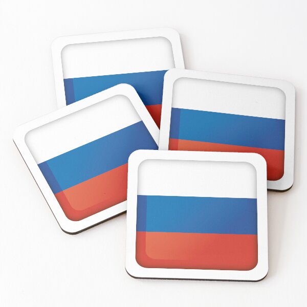 Item preview, Icon representing square button flag of Russia. Ideal for catalogs of institutional materials and geography designed and sold by LucianoCosmo.