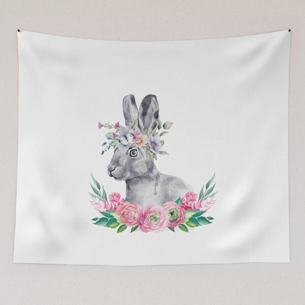 Item preview, Cute Watercolor Hare designed and sold by PinkPerfect.
