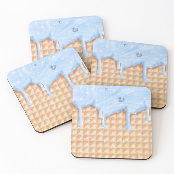 Item preview, Blueberry Ice Cream and Waffle Sweet Yummy Pattern designed and sold by Jolly-Yosei.