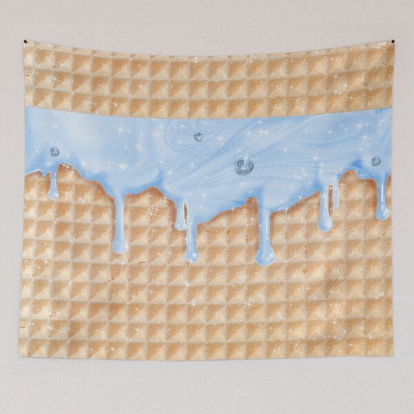 Item preview, Blueberry Ice Cream and Waffle Sweet Yummy Pattern designed and sold by Jolly-Yosei.