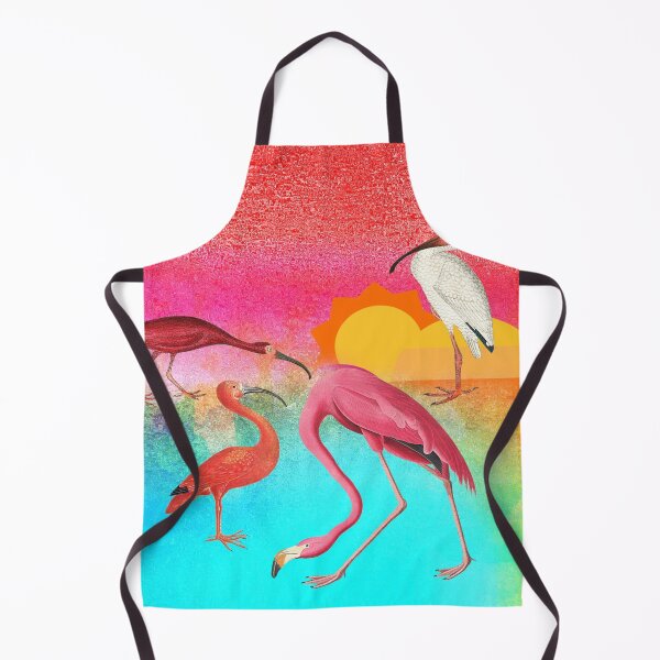 Item preview, Retro Pop Art Colourful Flamingo and Friends designed and sold by TheKingdomAttic.
