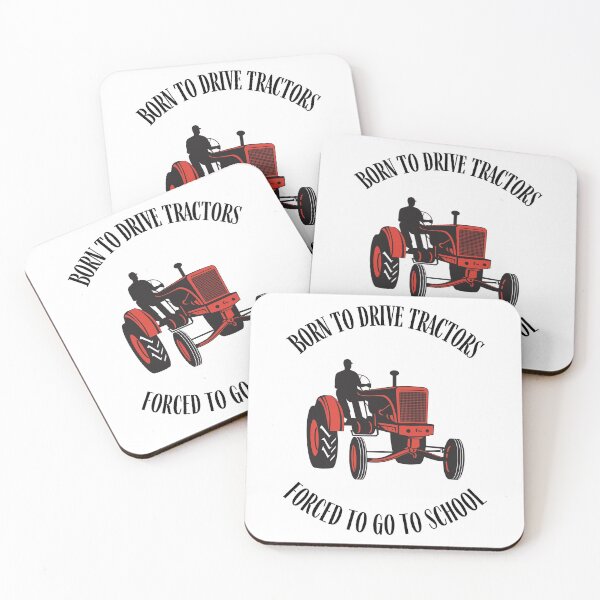 Item preview, Born to Drive Tractors, Forced to go to School Funny designed and sold by HQ Prints.