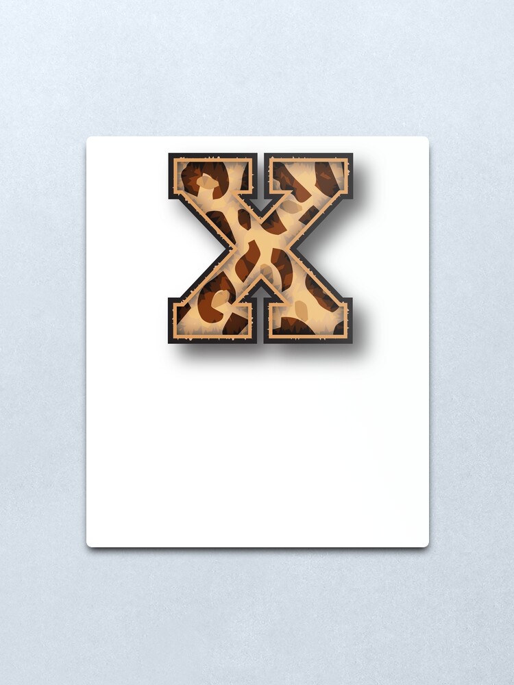 Cute Letter X Initial Name Leopard Cheetah Animal Print Cute Letter X Initial Name Leopard Cheetah Animal Print