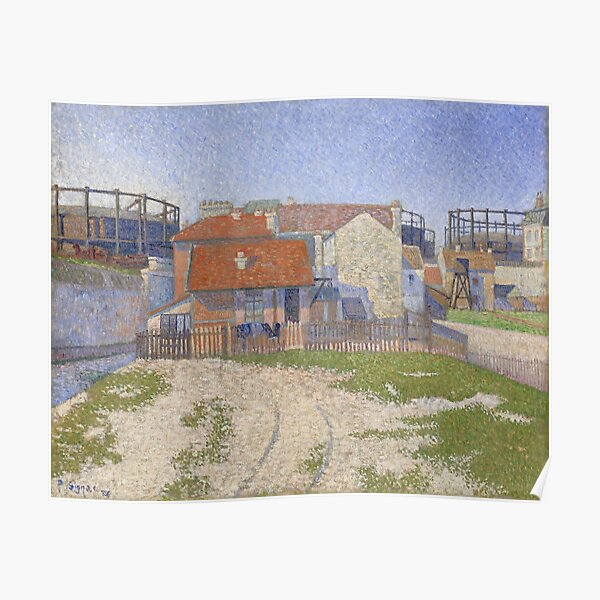"Paul Signac "Gasometers at Clichy"" Poster by sunny007 Redbubble