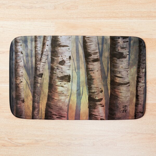Item preview, Colorful Birch Trees designed and sold by SistersInArtN.
