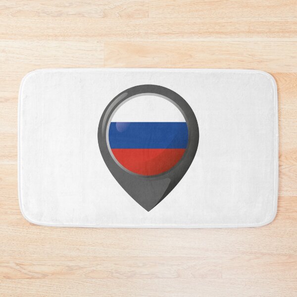Item preview, Icon representing location pin with the flag of Russia. Ideal for catalogs of institutional materials and geography designed and sold by LucianoCosmo.