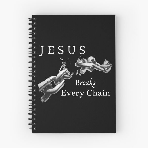 Item preview, Jesus Breaks Every Chain Christian Design - Black Background  designed and sold by dkgivens.