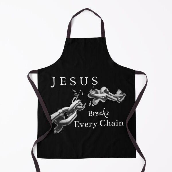 Item preview, Jesus Breaks Every Chain Christian Design - Black Background designed and sold by dkgivens.