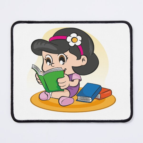 Item preview, Illustration depicting a child sitting reading books. Ideal for educational and informational materials designed and sold by LucianoCosmo.