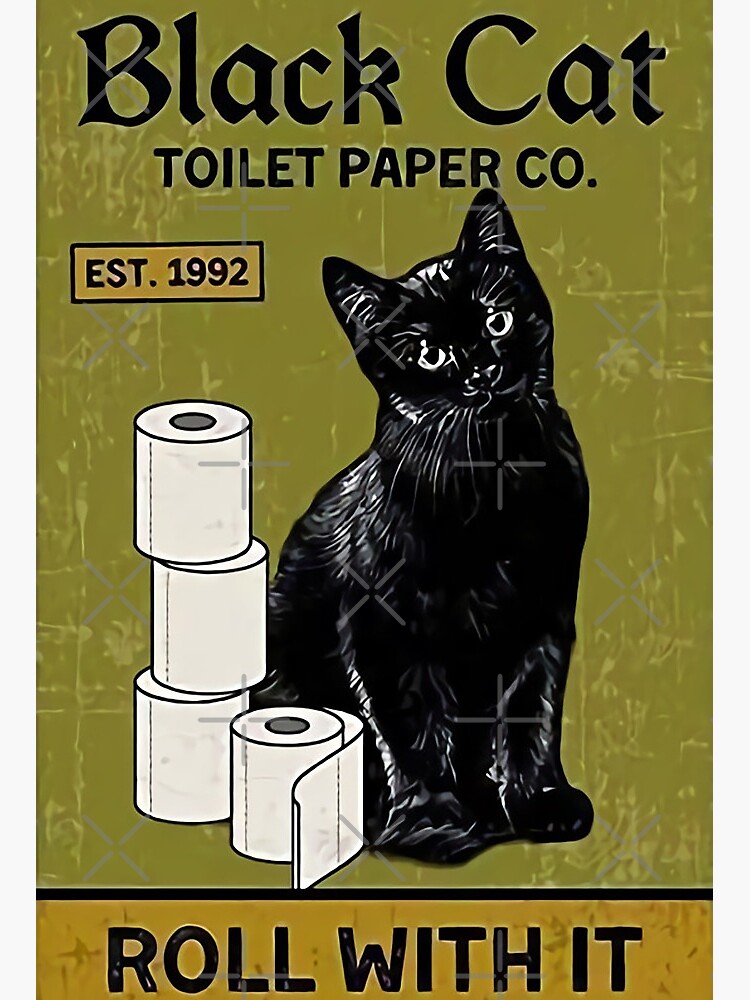 When Black Cats Prowl Kitchen Towel