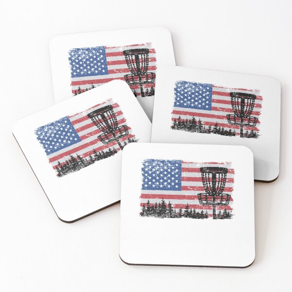 Item preview, American Flag Disc Golf 4th Of July Vintage Funny Disc Golf designed and sold by Stronzi.