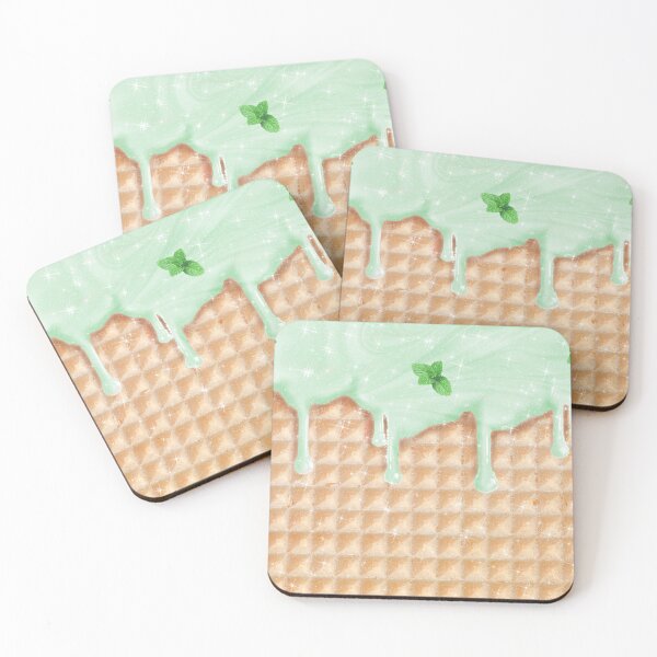 Item preview, Helado de menta verde y gofre Helado gourmand de menta designed and sold by Jolly-Yosei.