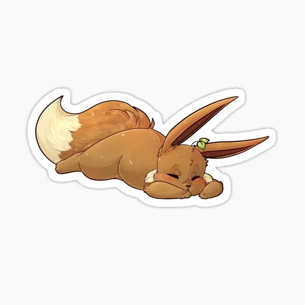 Sleepy Eevee Sticker