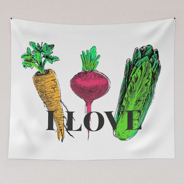 Item preview, I love Veggies  designed and sold by MuggyandMo.